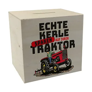 Скарбничка Трактор дерев'яна - Фото 1