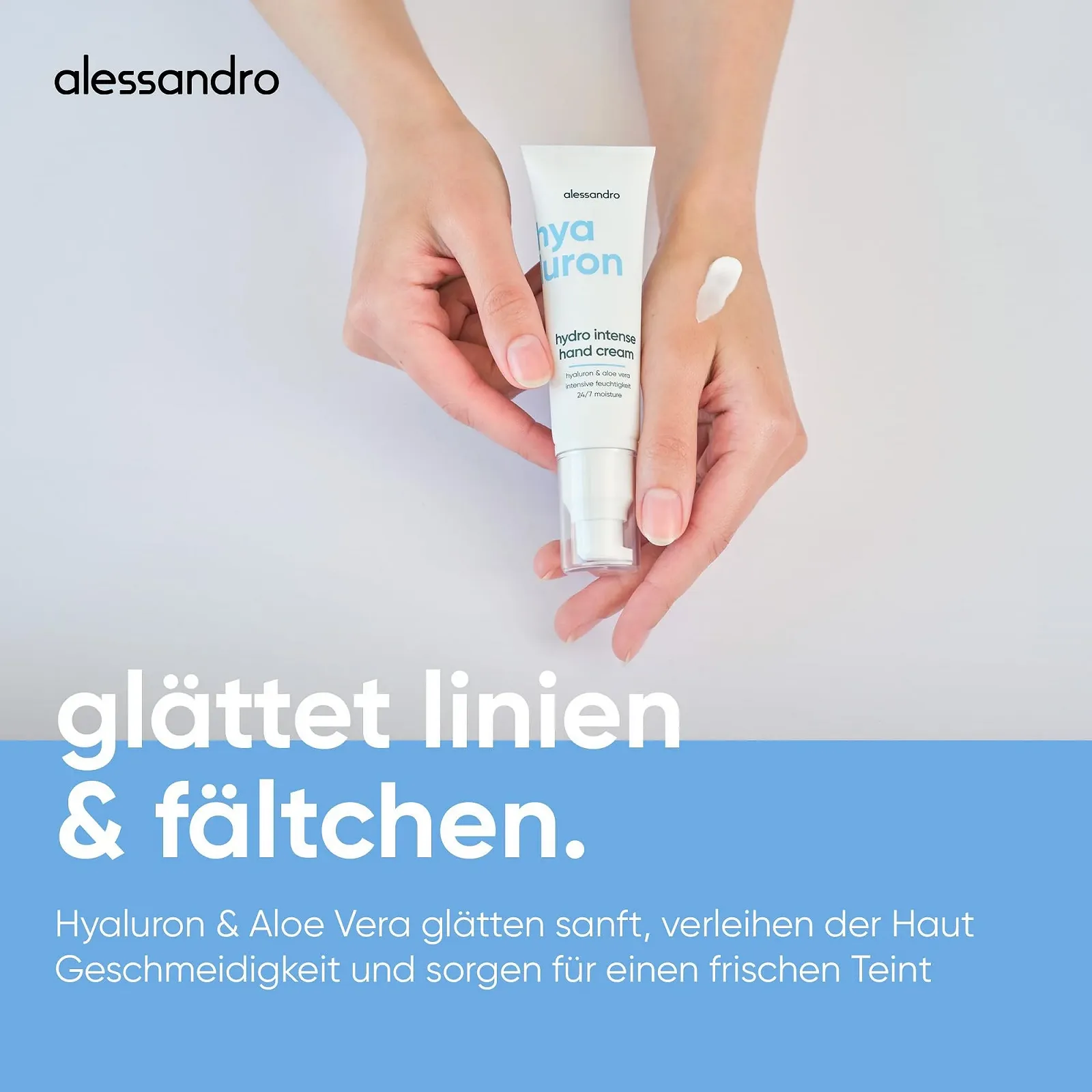 Крем для рук alessandro Hyaluron Hydro Intense - інтенсивний живильний крем, фото №3