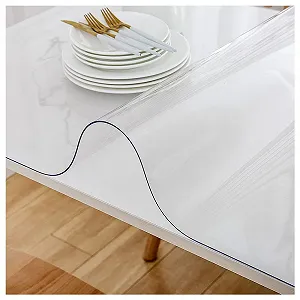 Захисне покриття для столу 2mm PVC водонепроникне 70x110cm Прозоре - Фото 1