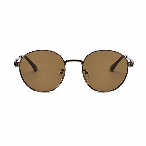 Солнцезащитные очки Круглые YAMEIZE Металлическая оправа Ретро для мужчин и женщин UV400 synthetic.ua - Фото 1