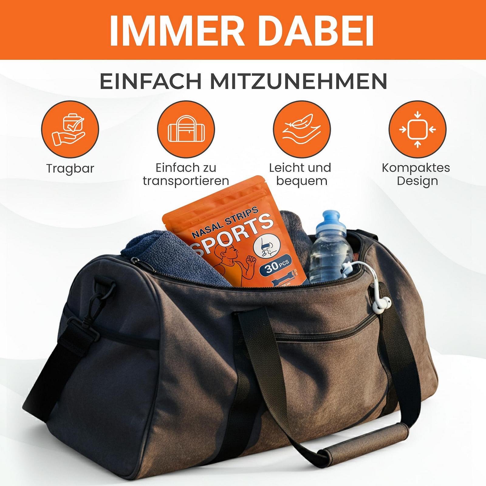 Смужки для носа спортивні Паковання з 30 штук Чорний, фото №7