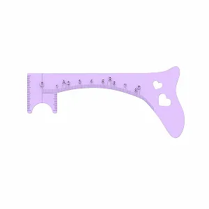 Шаблон Amagogo Eyeliner-Schablone накреслення очей інструмент лінійка Фіолетовий - Фото 1