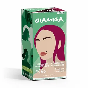 Фарба для волосся Oiamiga Permanent Raspberry з натуральними інгредієнтами, 120 мл synthetic.ua - Фото 1