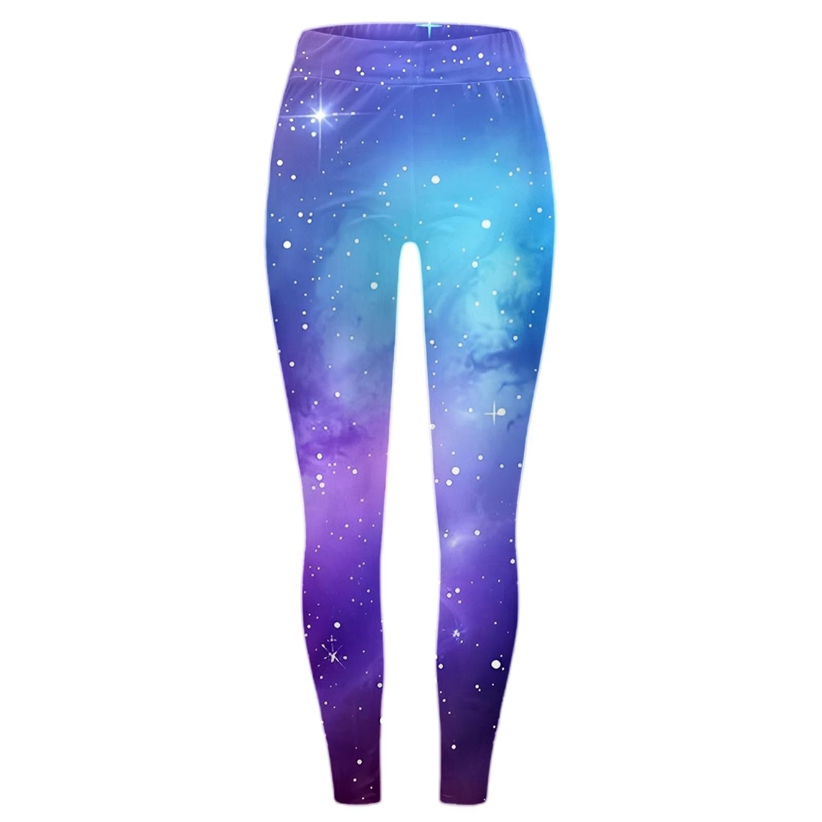 Леггинсы Fannyfuny Galaxy Цветные Леггинсы Блестящий 3D принт Космос Эластичные ЛеггинсыДля йоги с высокой талией Тянущиеся  Карнавальные Костюмы Спортивные Леггинсы Космические Леггинсы, фото №4