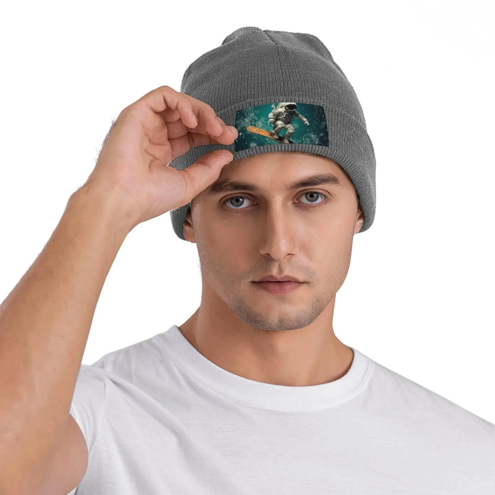 Шапка-бини Астронавт для женщин, теплая вязаная, фото №8 Шапка-бини Астронавт для женщин, теплая вязаная, фото №8