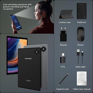 Планшет 10.1" Full HD FASTWD M820 12/128GB 4G 2-SIM 8 ядер Android 14 8000 mAh Black synthetic.ua - Фото 1