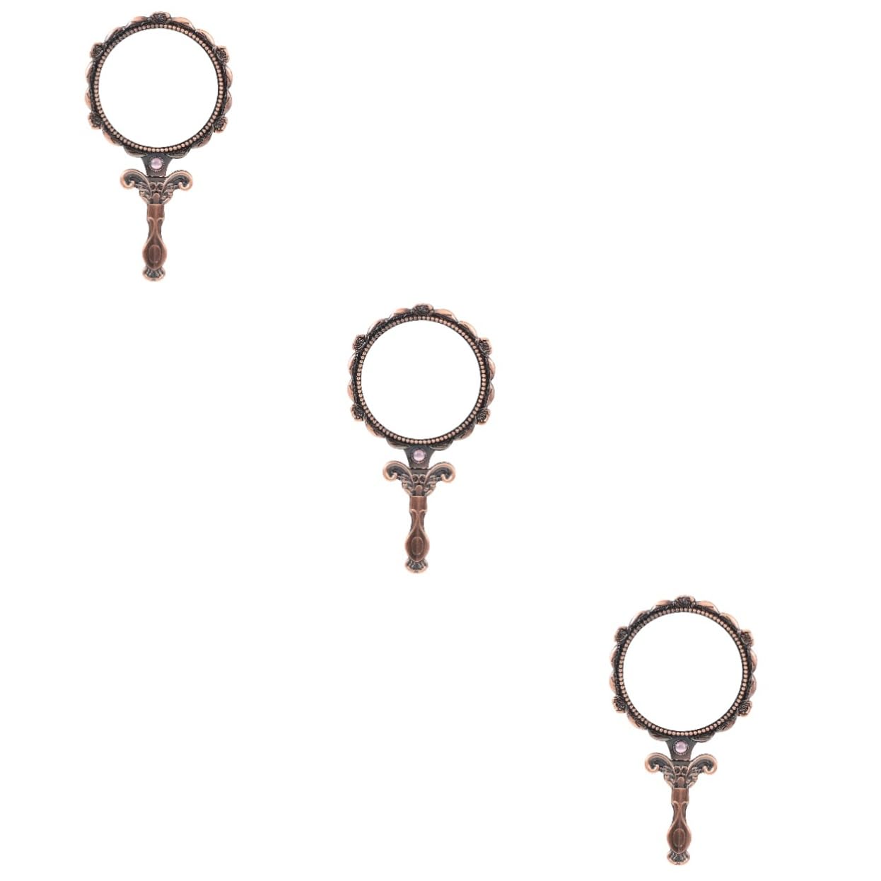 Ручное зеркало Angoily 3 Stück Rotes Glas, фото №1 Ручное зеркало Angoily 3 Stück Rotes Glas, фото №1