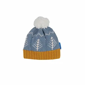 Шапка з помпоном Finkid Peikko Kids, традиційний візерунок, груба в'язка - Фото 1
