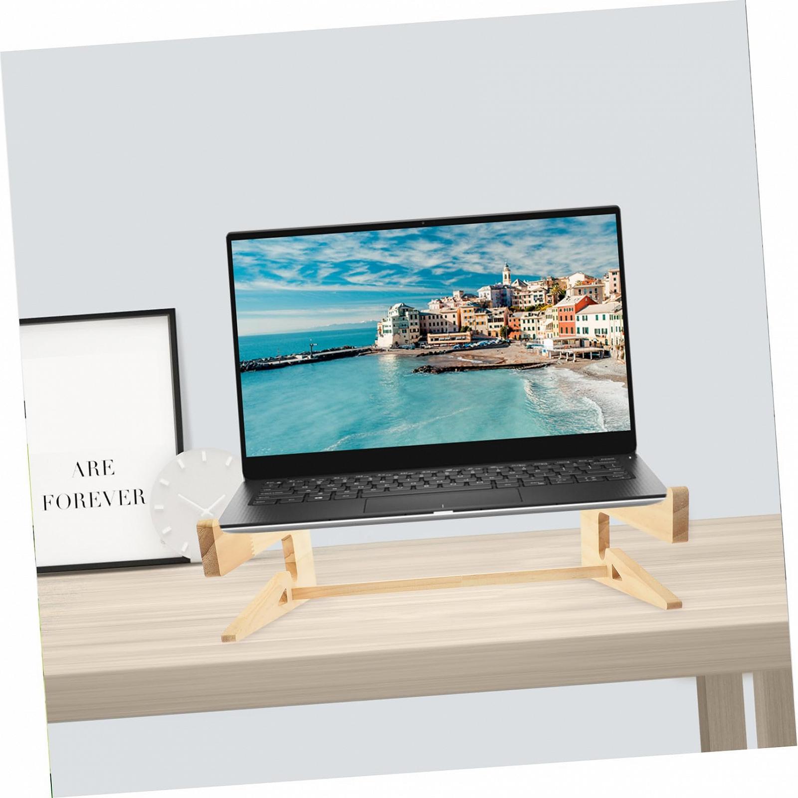Підставка Деревʼяна для ноутбука Портативна Ергономічна для столу Компактна та легка, фото №4