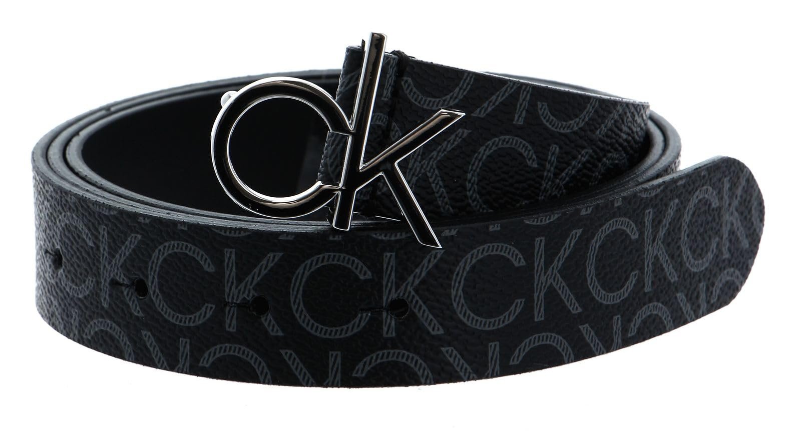 Ремень Calvin Klein Re-Lock Logo 30 мм Mono W105 Черный Mono, Черный Mono, фото №1