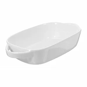 Форма для запекания Toyvian керамическая прямоугольная с ручками Белая - Фото 1