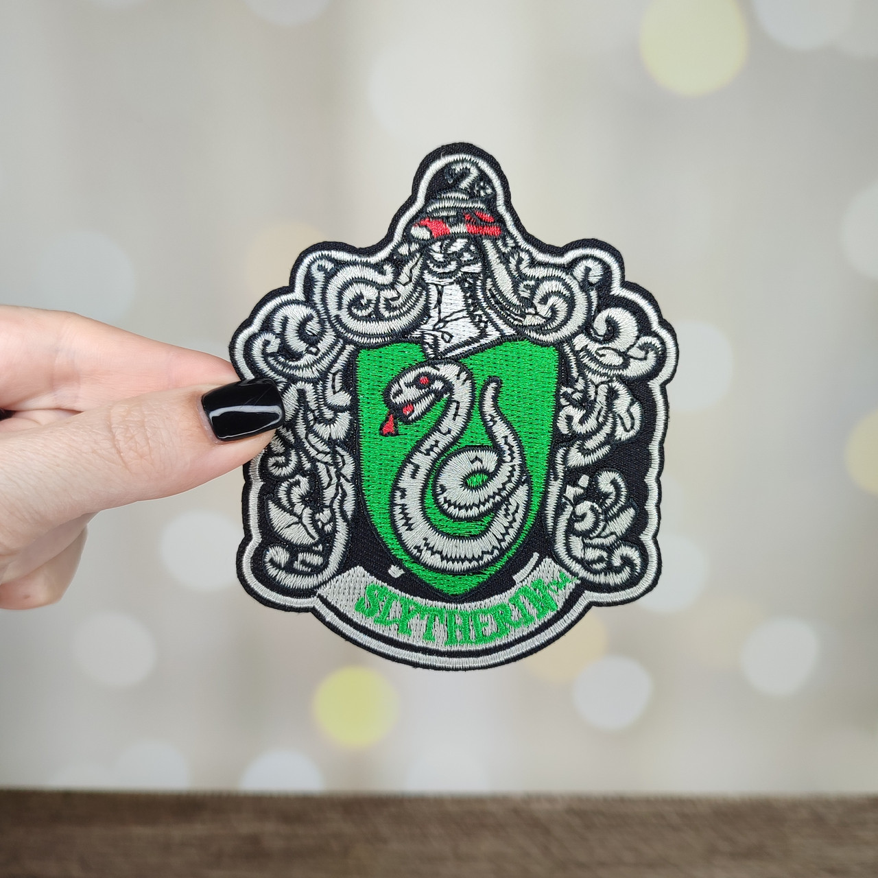 Нашивка патч Эмблема факультета Слизерин Гарри Поттер Harry Potter, фото №1