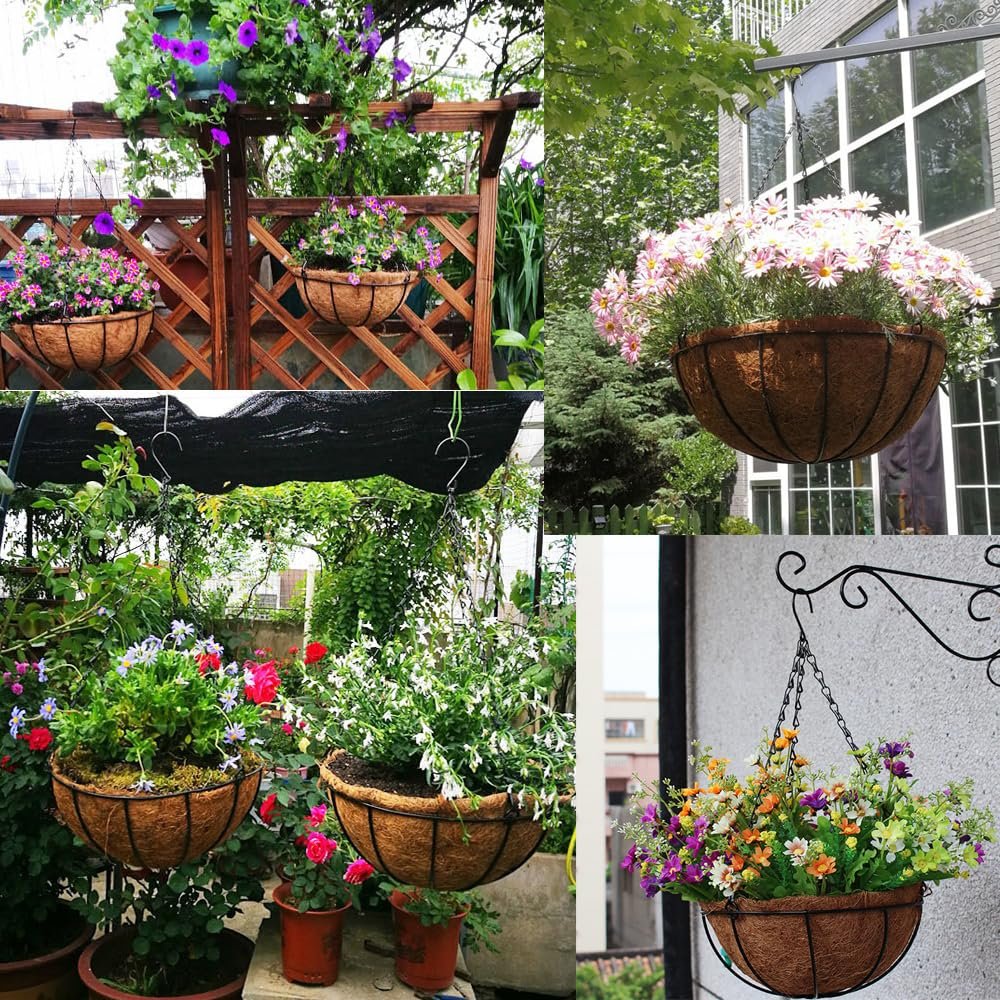 Підвісний кошик Metal Coconut Liner Set of 2 21 см, фото №8