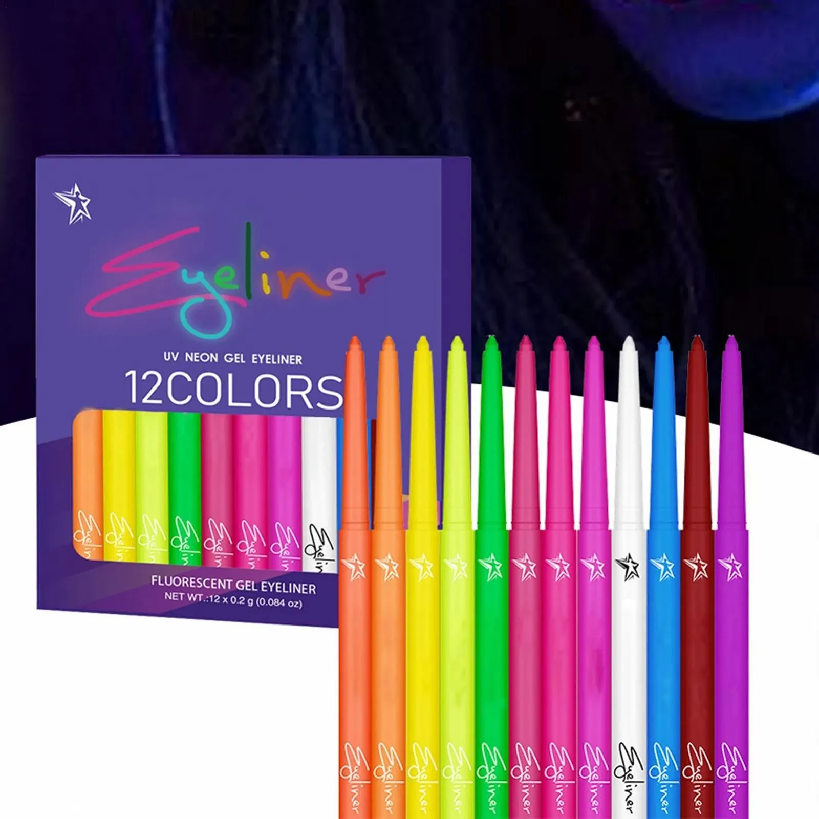 Цветной Eyeliner Набор 12 цветов, фото №3 Цветной Eyeliner Набор 12 цветов, фото №3