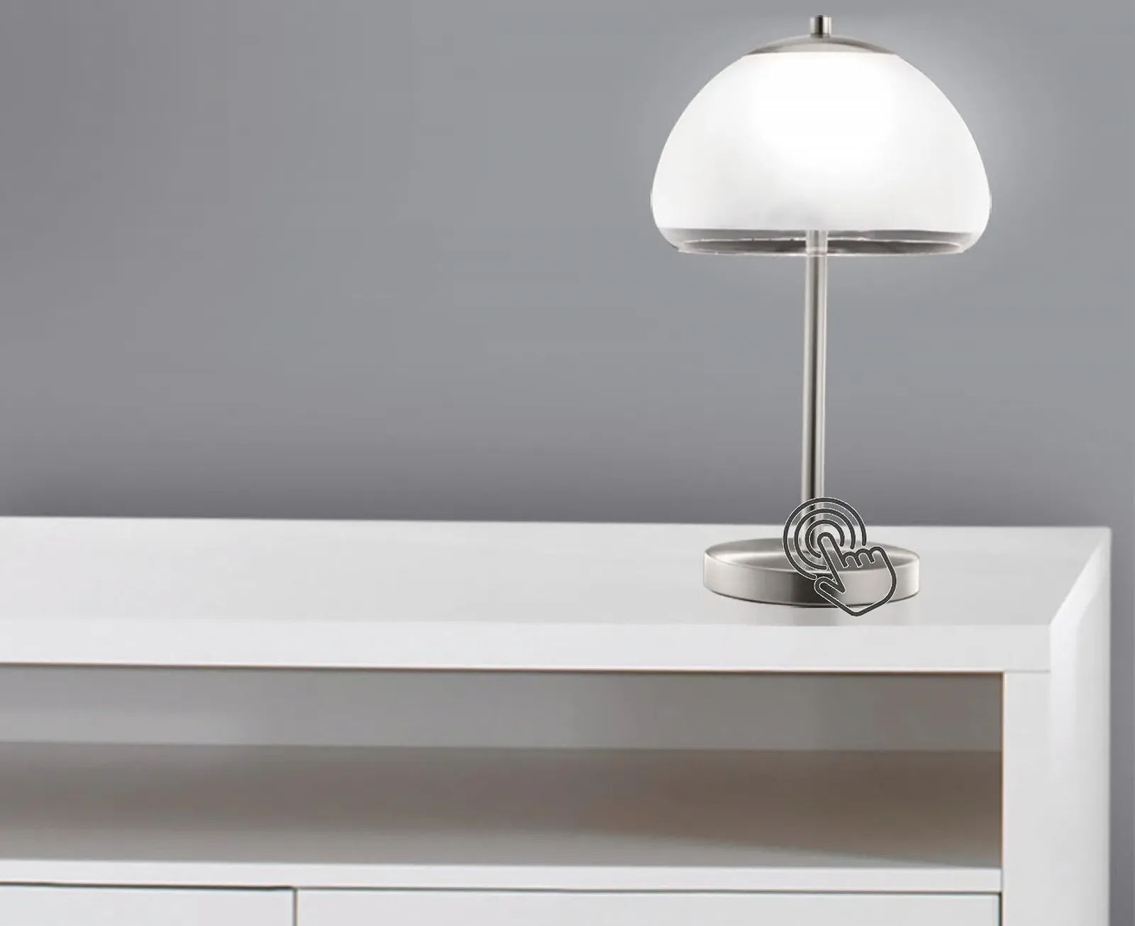 Настільна лампа Trango Dallas 2017-93T LED Touch 5W Matt Nickel, фото №1