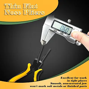 Тонкогубцы SPEEDWOX Плоскогубцы 14 см - Мини плоскогубцы с гладкими губками для изготовления ювелирных изделий, рукоделия, ремонта печатных плат synthetic.ua - Фото 1