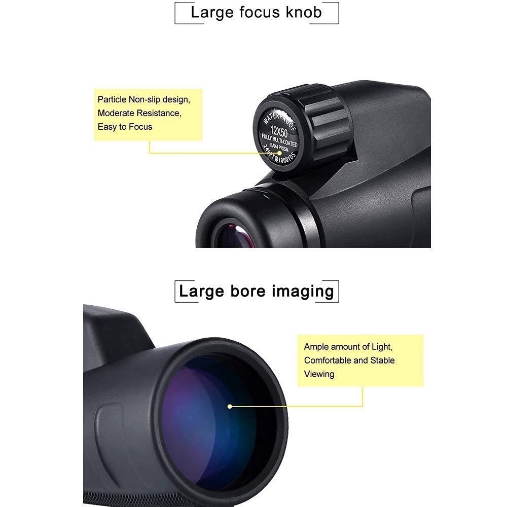 Монокуляр Waterproof 15x50 4 Optics Professional High Magnification Zoom, фото №6