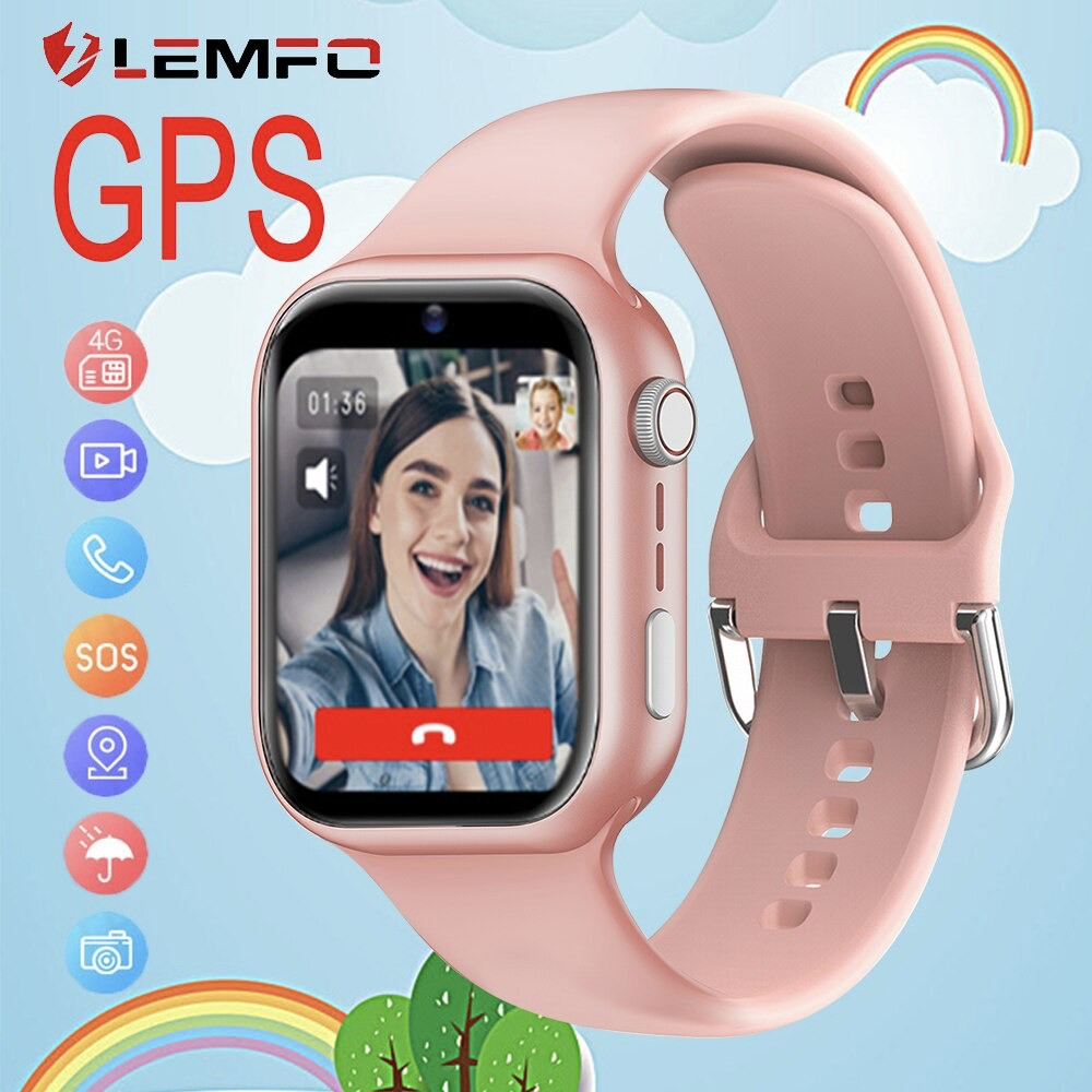 Смарт-часы детские LEMFO K20 4G с камерой WI-FI GPS SIM-карта GEO забор силиконовый ремешок White 16739, фото №3