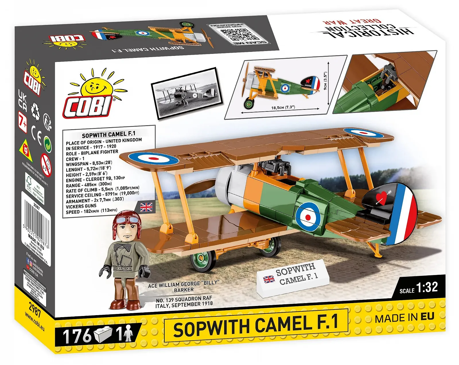 Конструктор COBI Sopwith Camel F.1, фото №7