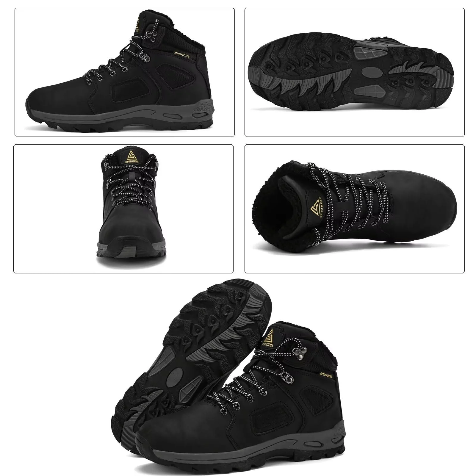 Чоловічі Зимові Черевики SPSHOOS Утеплені, фото №2