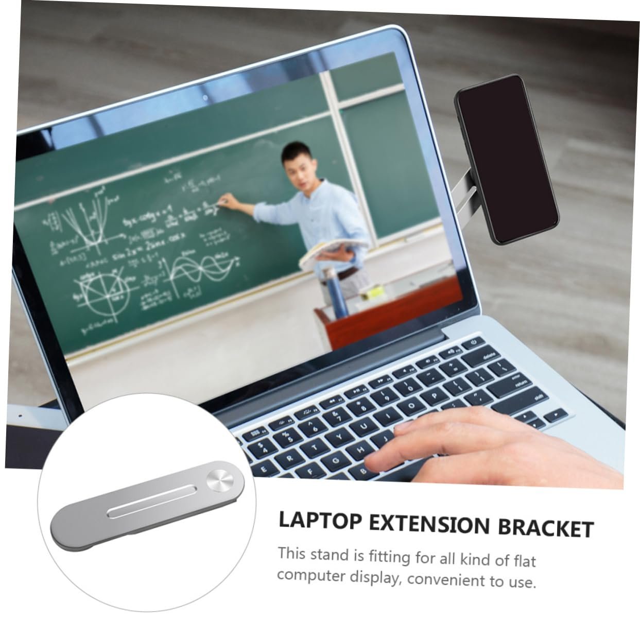 Держатель для телефона магнитный для ноутбука GALPADA складной для смартфона для монитора совместим со всеми смартфонами, фото №5