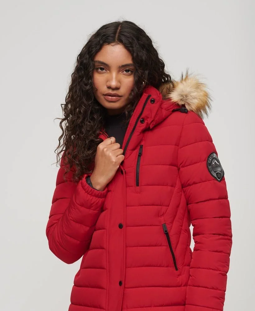 Куртка Superdry Fuji Жіноча З капюшоном Подовжена Puffer, фото №2 Куртка Superdry Fuji Жіноча З капюшоном Подовжена Puffer, фото №2