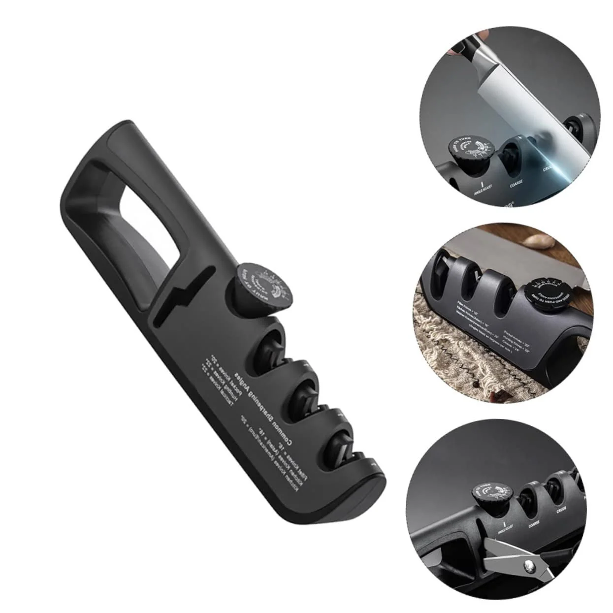 Ручная точилка для ножей OUNONA многофункциональная с регулируемым углом, фото №2