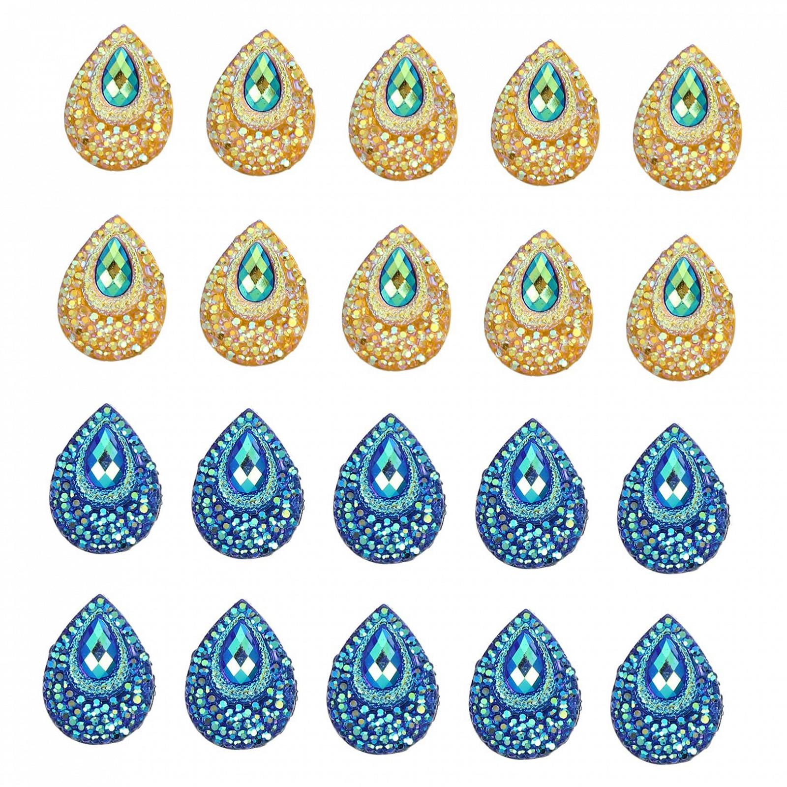 Стрази COHEALI Краплеподібної форми 300 шт., фото №1