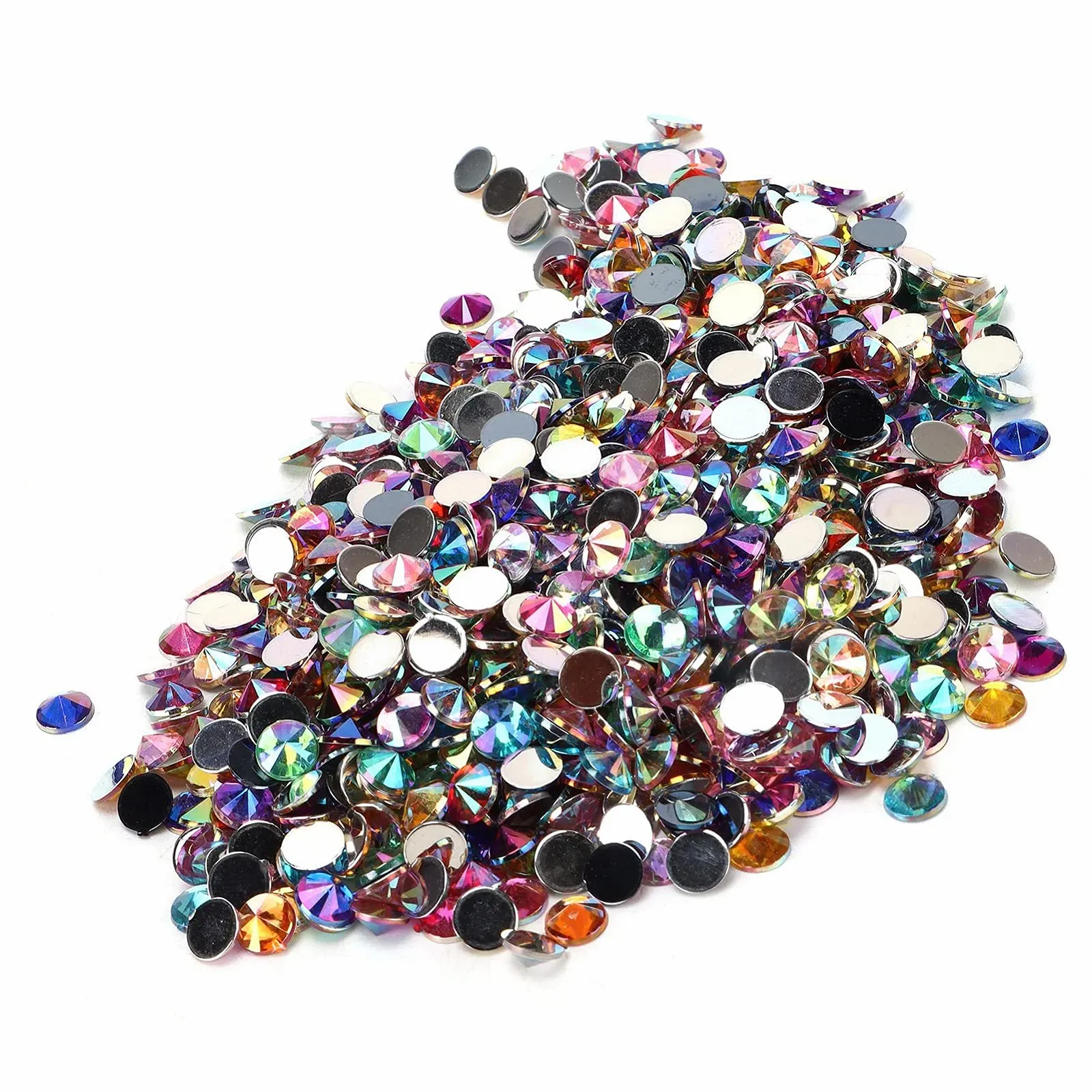Стрази Плоскі 1000 шт. Кристал Стрази Плоска Задня Діаманти Каміння для одягу для нігтів, фото №5
