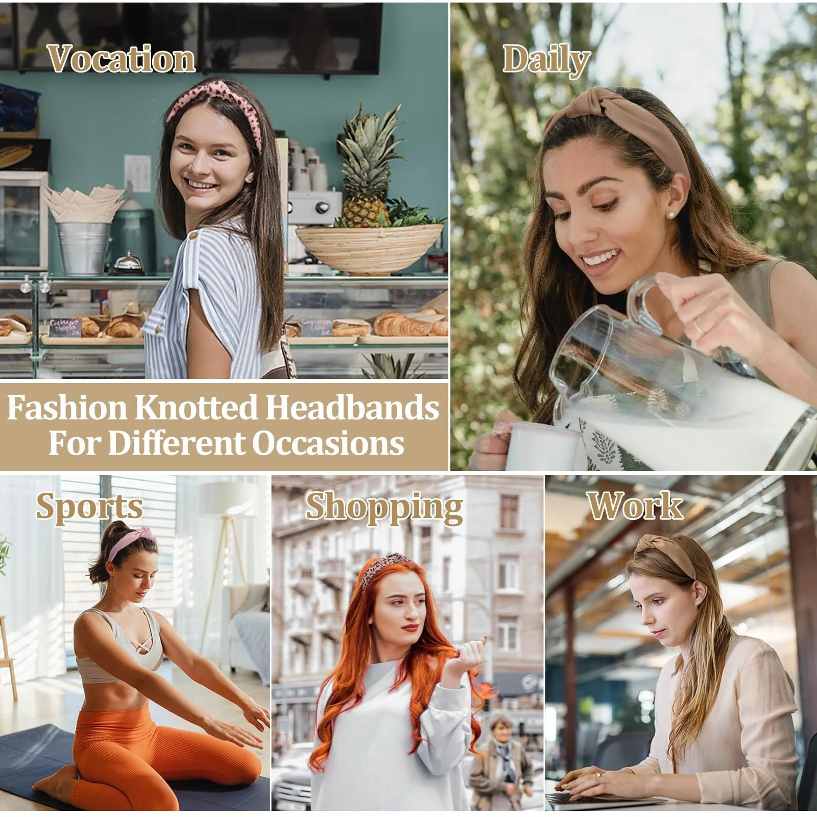 Обруч на голову Жіноча Набір з 4 штук, фото №7