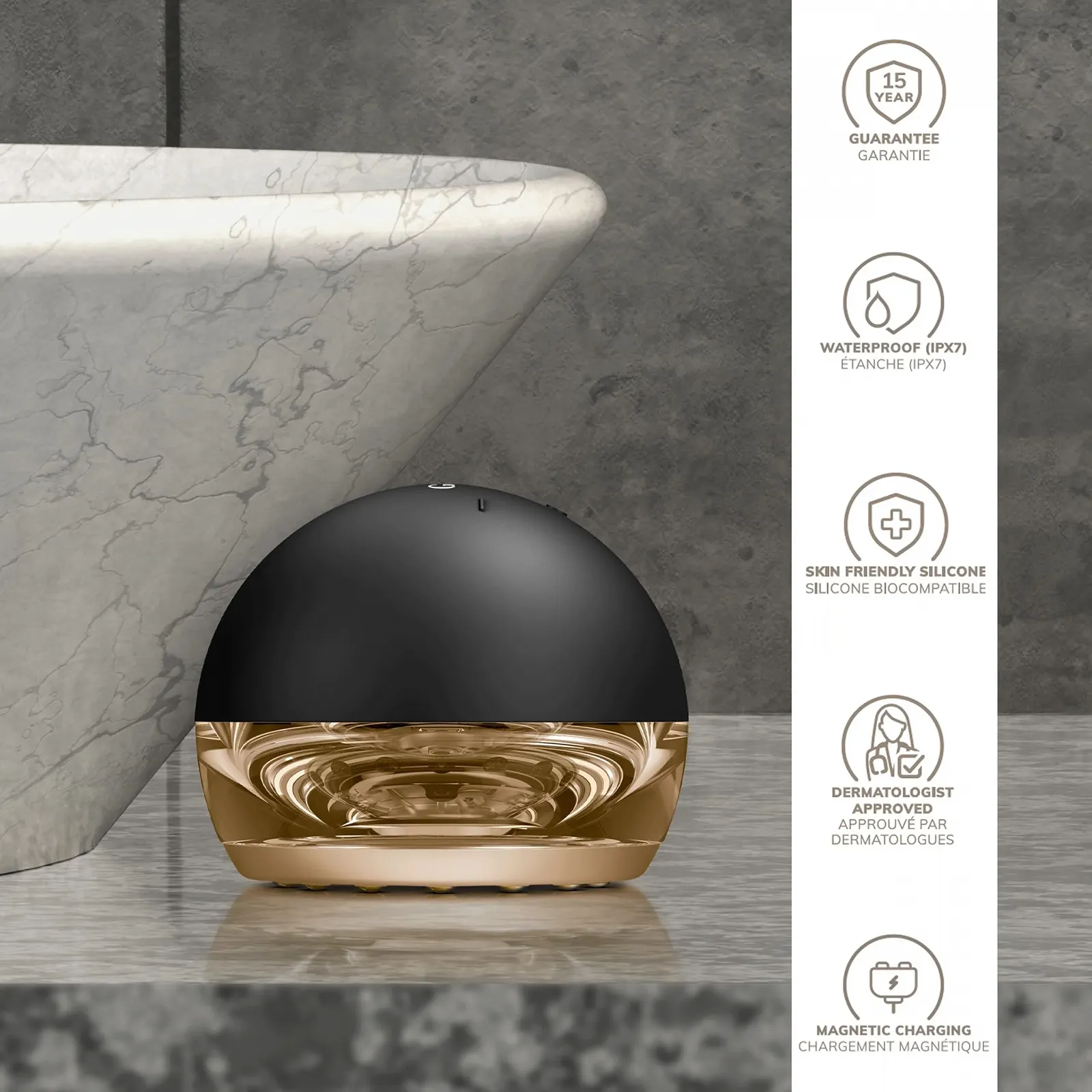 Масажер для підтяжки шкіри GESKE SmartAppGuided 6 in 1 RF SmartSonic Heat Technology, фото №5