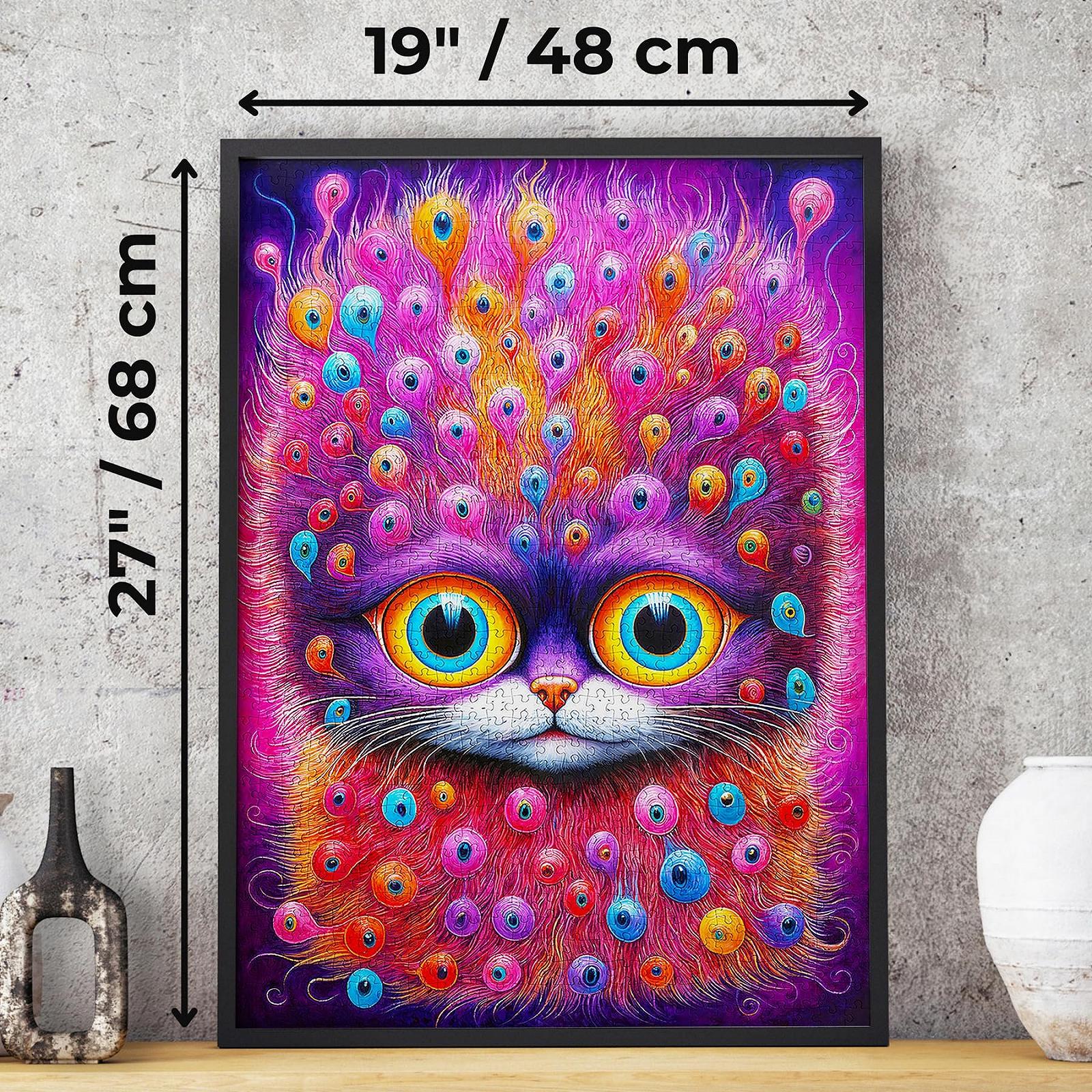Пазл ENJOY Puzzle Abstract Cat with Many Funny Eyes 1000 елементів Матовий, фото №2