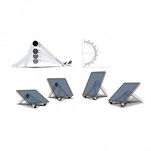 Подставка для ноутбука NOLITOY Регулируемая алюминиевая треугольная Складная Стабильная для планшета Охлаждающая функция Портативная для офиса дома путешествий synthetic.ua - Фото 1