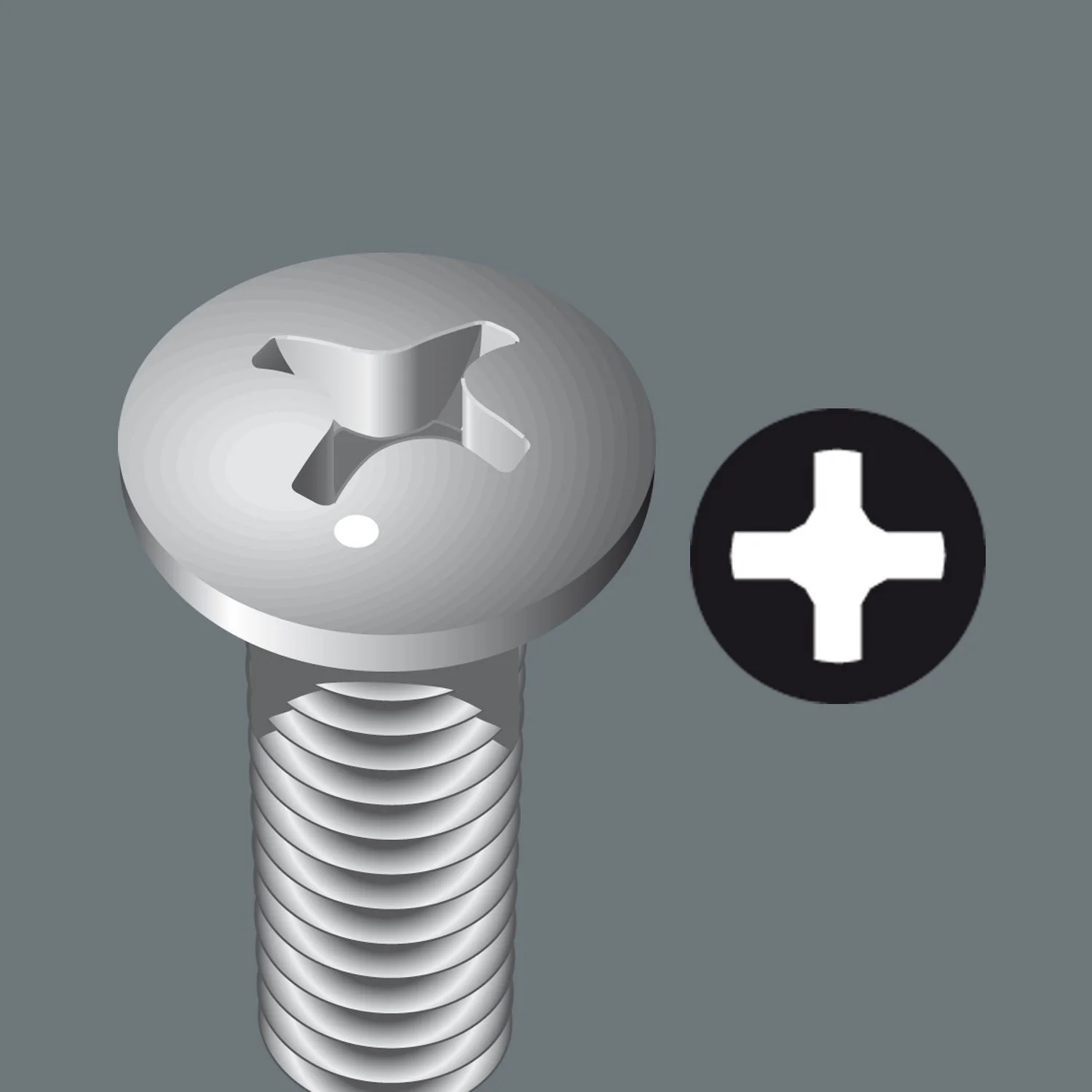 Хрестова викрутка Wera Kraftform Plus 032022 нержавіюча сталь PH2 100 мм, фото №2