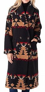 Пальто AAOutfitz Kelly Жіноче Reilly Beth Dutton З принтом Чорний - Фото 1