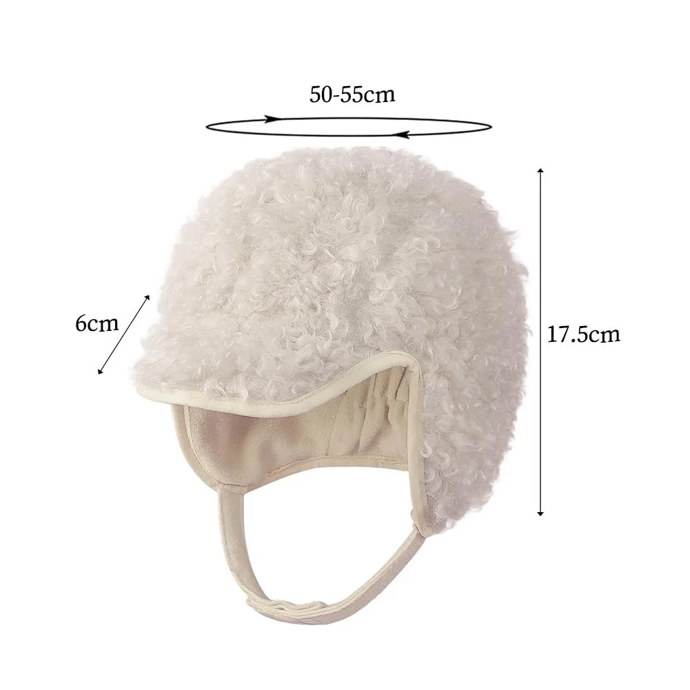 Зимняя шапка-ушанка для девочек, искусственная шерсть, ветрозащитная, фото №7 Зимняя шапка-ушанка для девочек, искусственная шерсть, ветрозащитная, фото №7