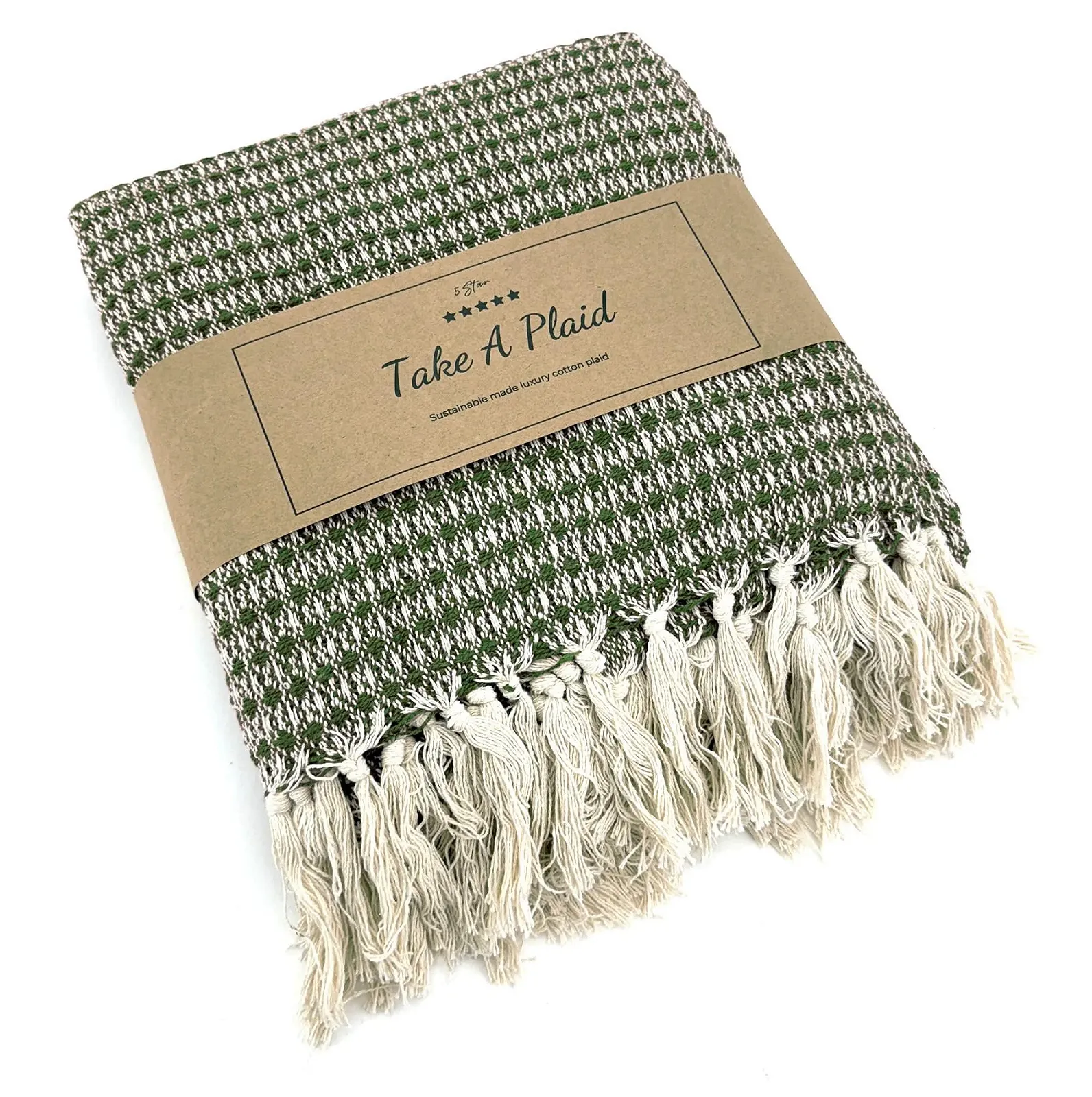 Вязаний Плед heimtexland Високоякісний Бахрома, фото №1