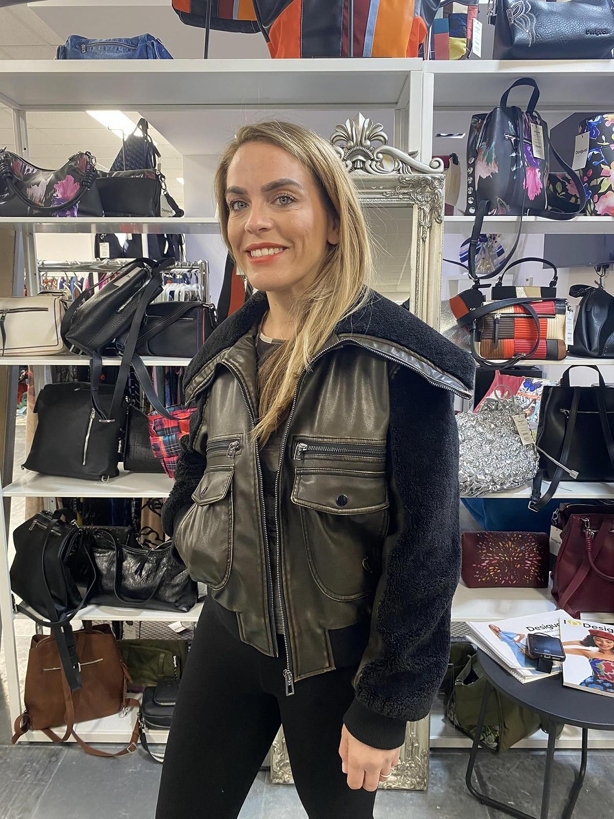 Пальто Desigual Woven PU Жіноче, фото №3