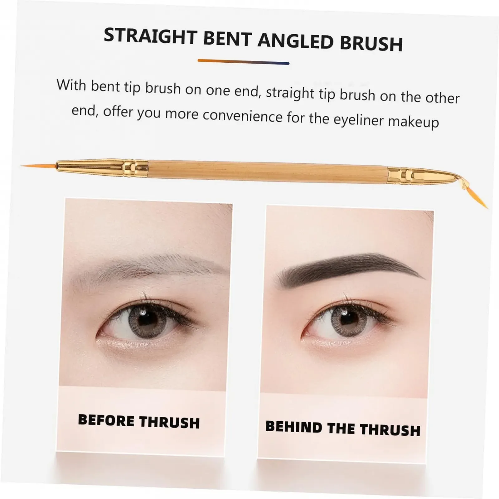 Инструмент для подводки глаз FRCOLOR, косметический, бамбуковая кисть, фото №6