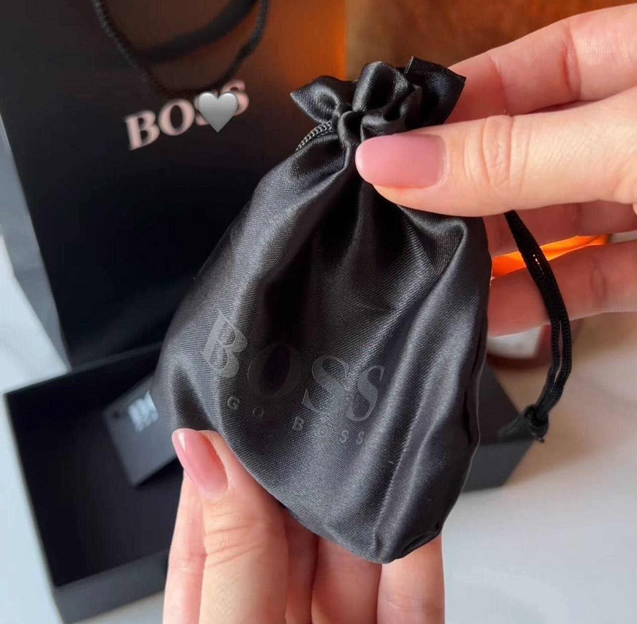 Чоловічий браслет на руку сталевий чорного кольору в подарунковій упаковці, фото №8