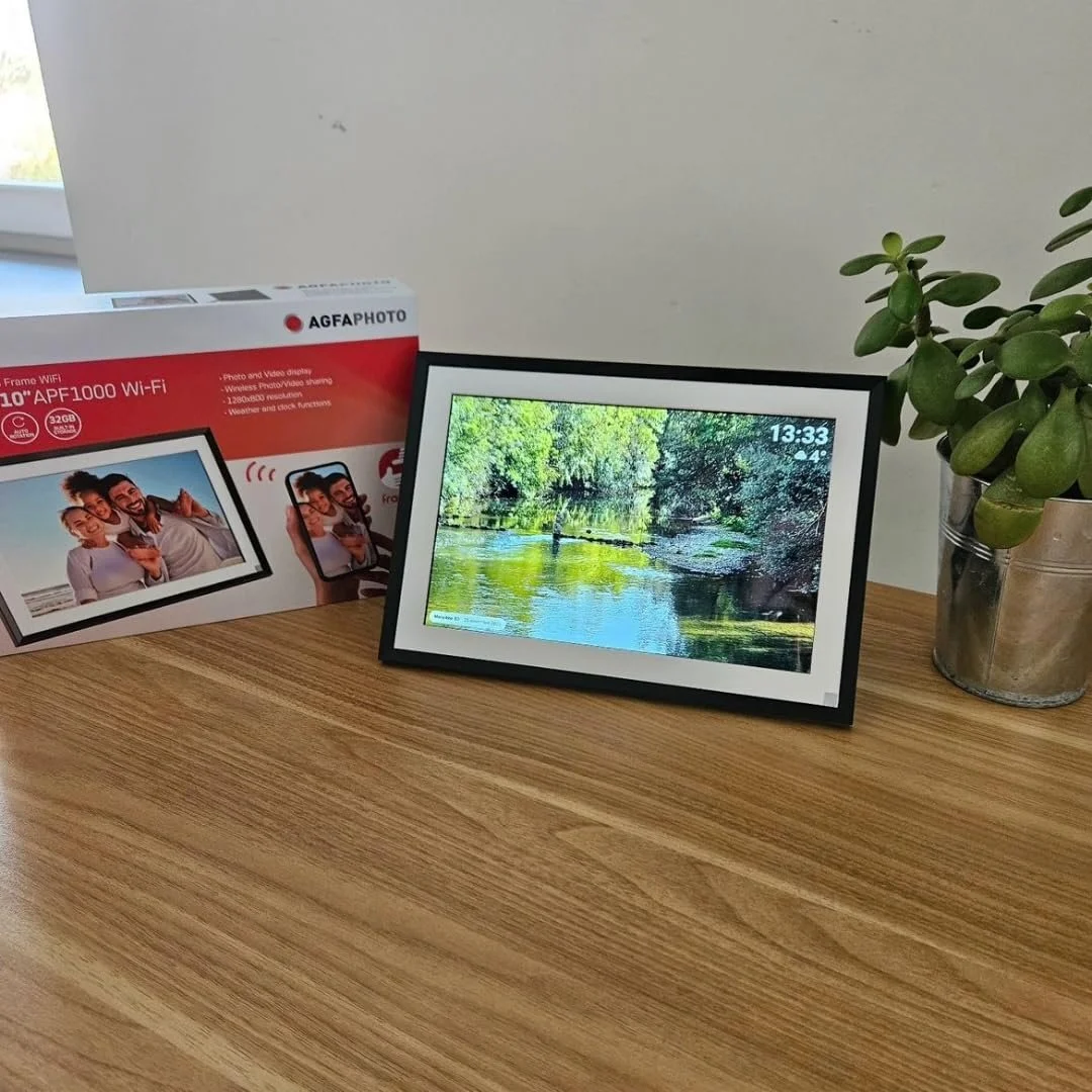Цифровая фоторамка AGFA Photo Realiview APF1000 Wi-Fi 10 дюймов 32 GB 1200 × 800 Черная, фото №8 Цифровая фоторамка AGFA Photo Realiview APF1000 Wi-Fi 10 дюймов 32 GB 1200 × 800 Черная, фото №8