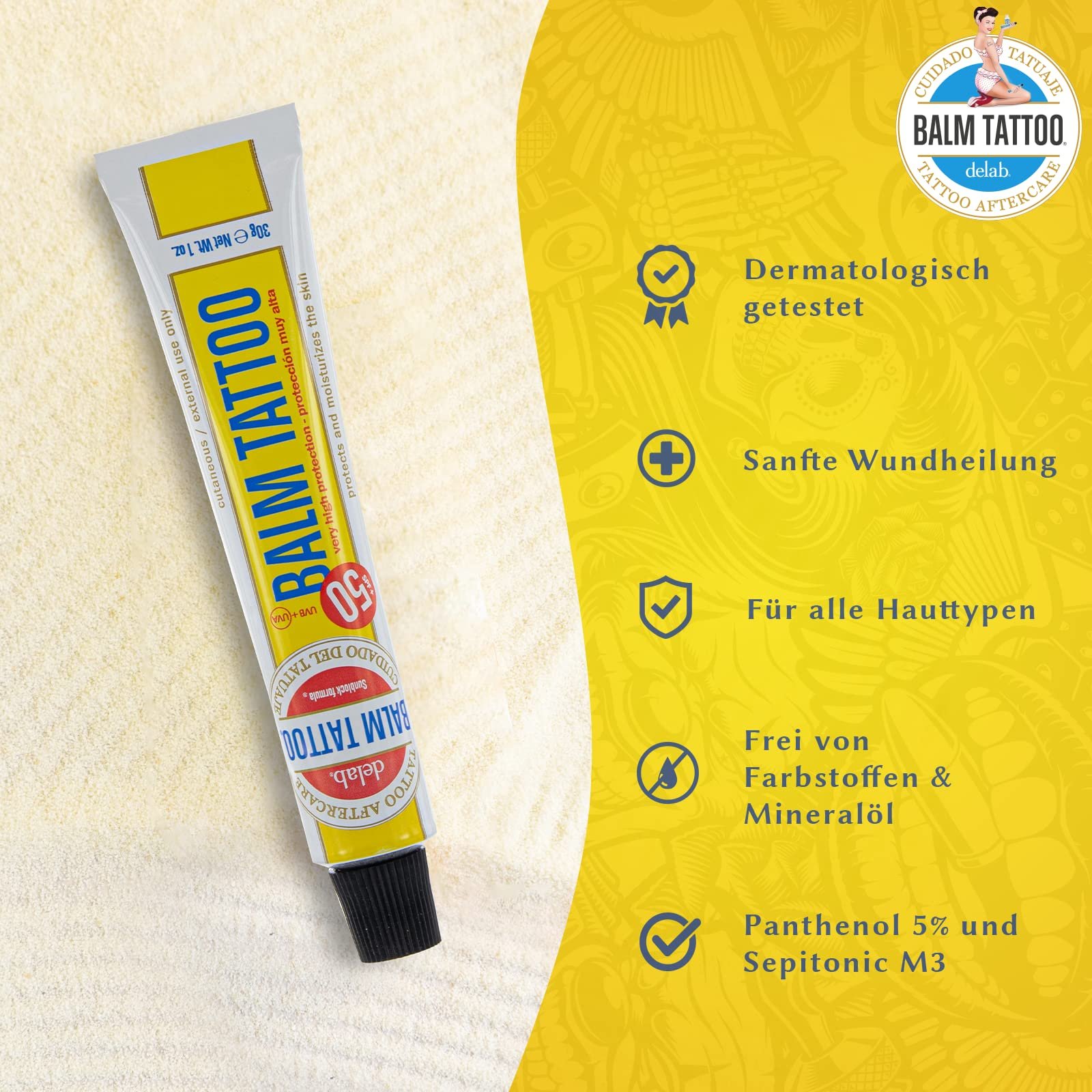 Крем для татуювань Balm Tattoo Sunblock SPF 75, фото №5