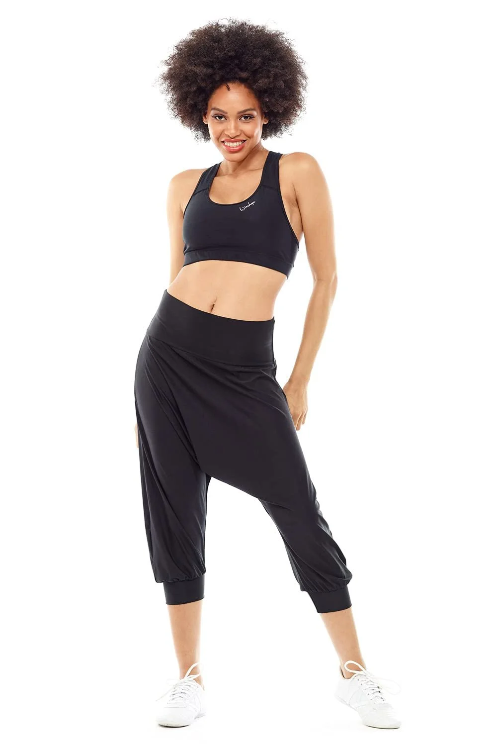 Спортивний бюстгальтер-топ WINSHAPE Fitness Leisure Sb101 функціональний Black, фото №3