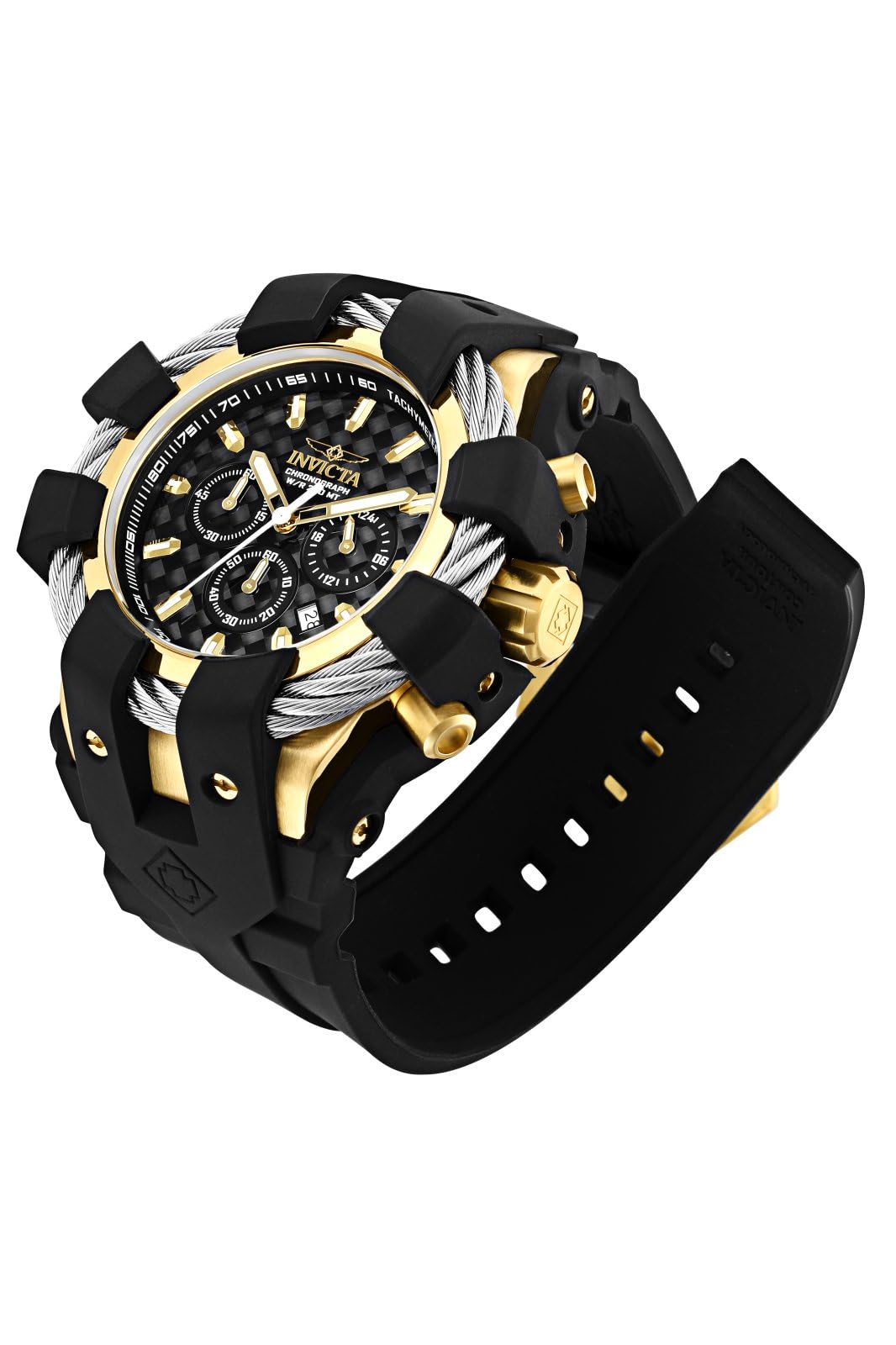 Чоловічий кварцовий годинник Invicta з силіконовим ремінцем 23860, фото №2