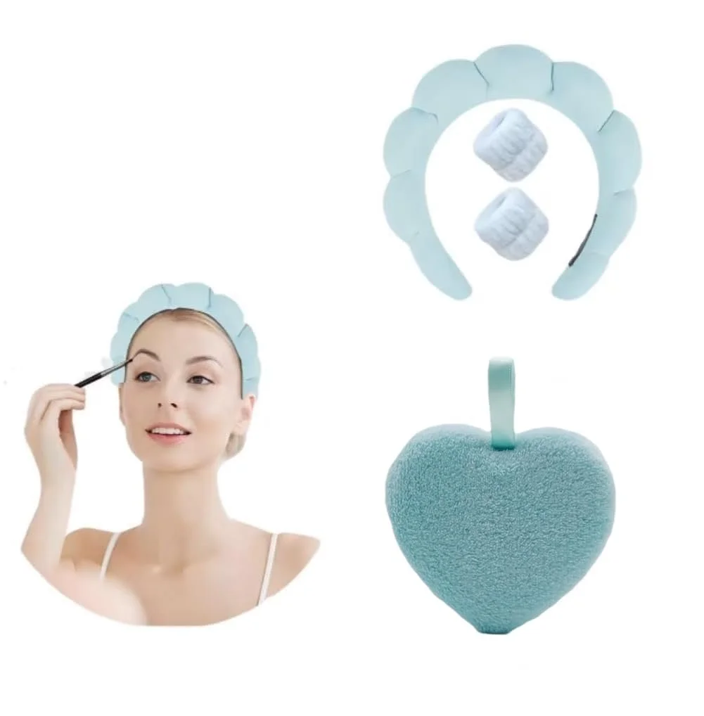 Обруч для волос Голубой (Набор из 4 шт), фото №6