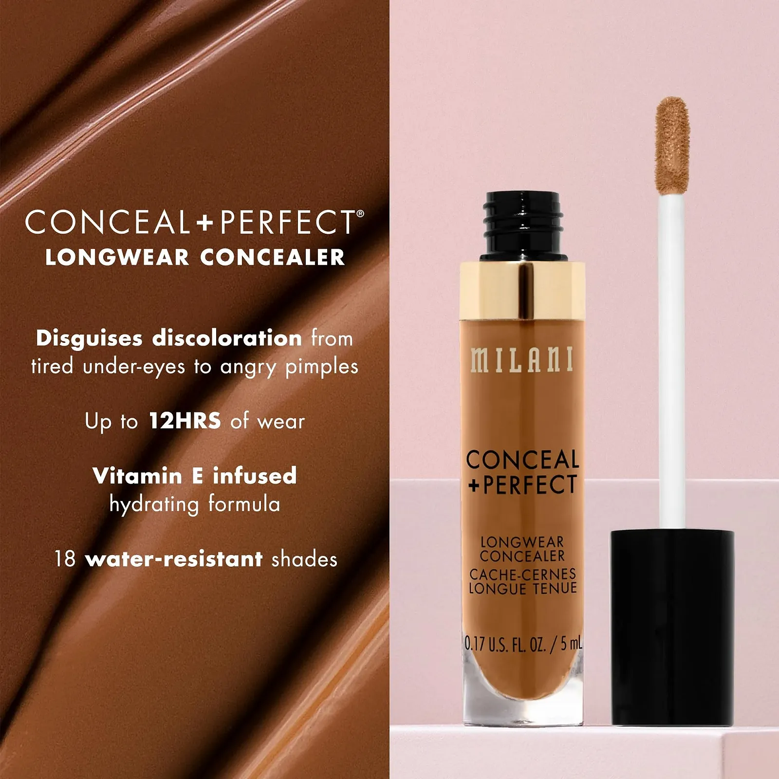 Консилер Milani Conceal + Perfect Longwear 5 г - 125 Світлий Натуральний, фото №3 Консилер Milani Conceal + Perfect Longwear 5 г - 125 Світлий Натуральний, фото №3