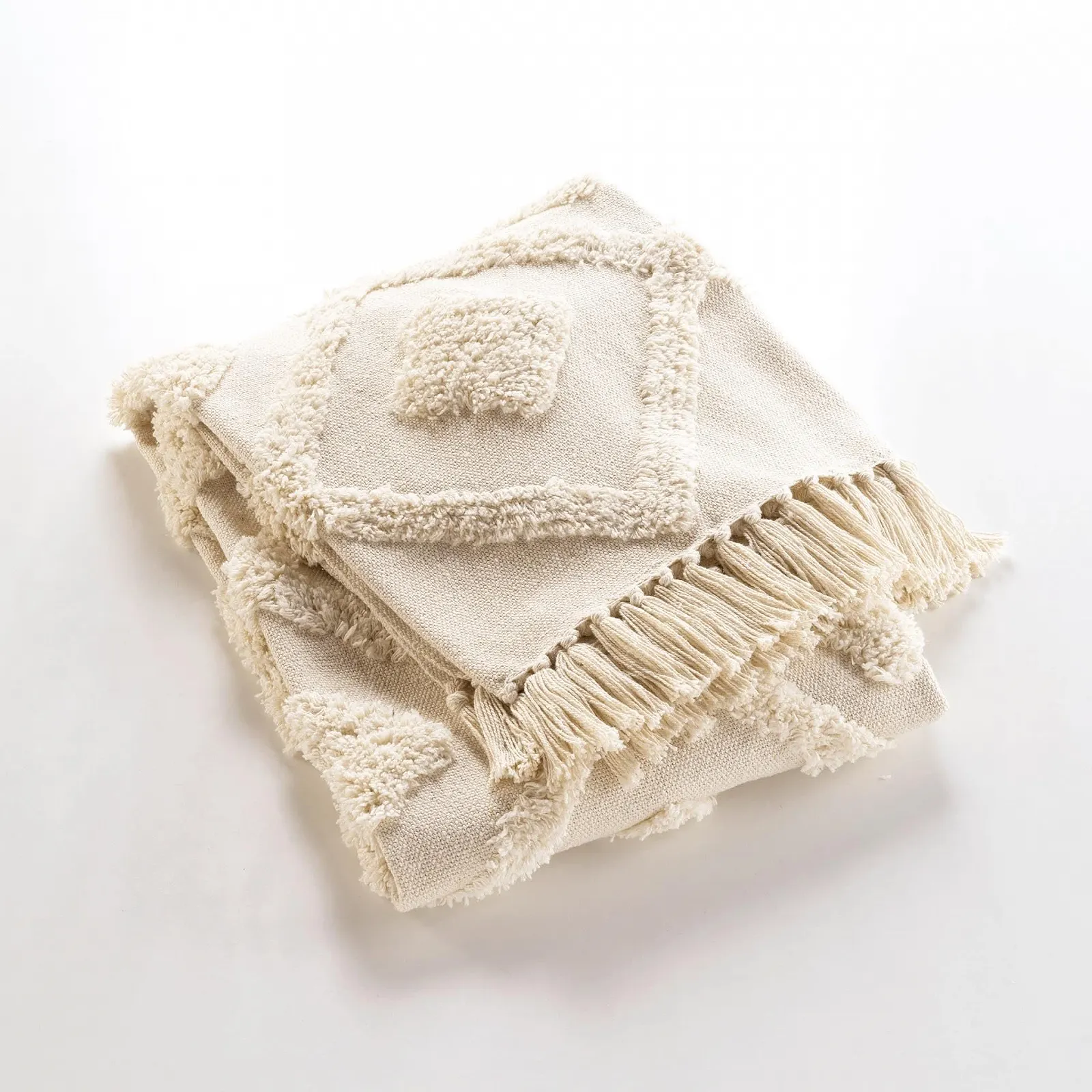 Покрывало Douceur d'Intérieur Inca Хлопок и Полиэстер С кисточками 125 x 150 см, фото №2