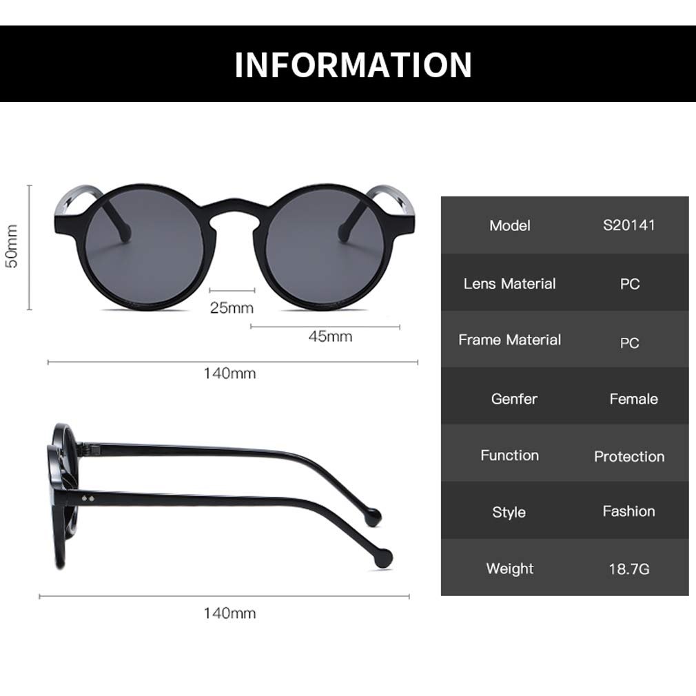 Круглі сонцезахисні окуляри Long Keeper Unisex Маленькі круглі ретро вінтажні, фото №3