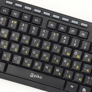 Клавіатура Piko KB-108 Ukr Black 1283126467103 ціна на synthetic.ua - Фото 1 Клавіатура Piko KB-108 Ukr Black 1283126467103 synthetic.ua - Фото 1