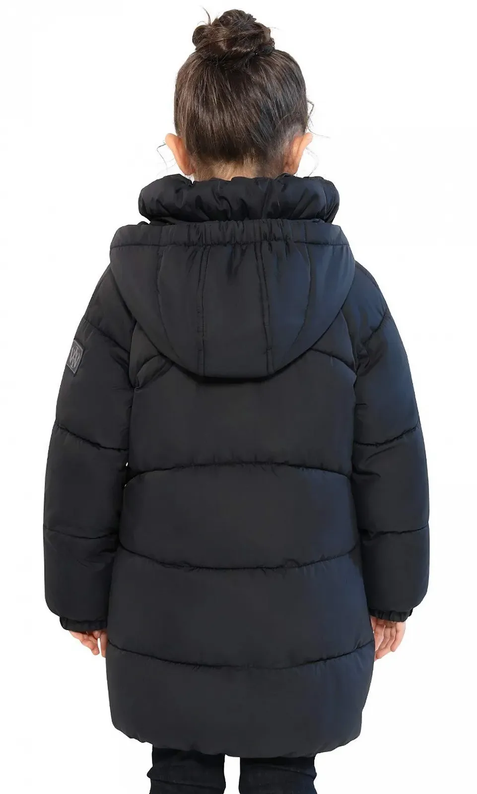 Пальто SOLOCOTE Для дівчаток Зимове Важке Середньої Довжини 80817 Чорний, фото №2 Пальто SOLOCOTE Для дівчаток Зимове Важке Середньої Довжини 80817 Чорний, фото №2